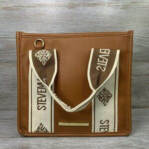 Steve Madden Brown Leather TikTok Viral Tote Bag Purse